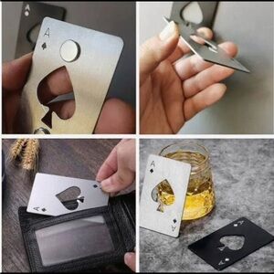 Ace of Spades 15 Bottle Opener Wallet Groomsmen/Bachelor Party/B-Day Favors
